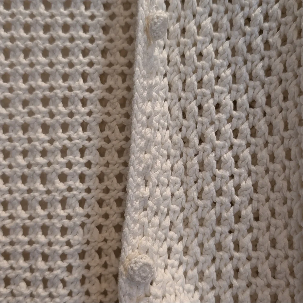 Ralph Lauren Hand Knit Open Weave Cardigan - Picture 3 of 6